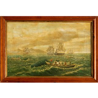 American School, oil on canvas, whaling
