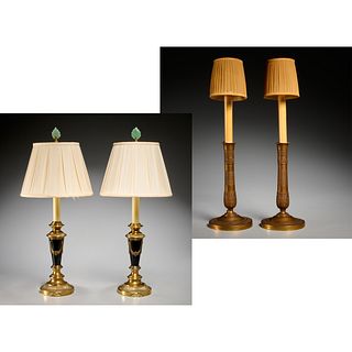 (2) Pair Neo-Classical & Restauration table lamps
