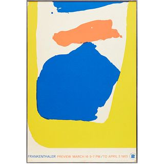 Helen Frankenthaler, lithograph poster, 1965