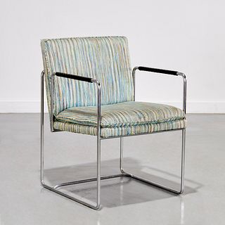 Mid-Century Modern chrome armchair