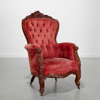 Belter Meeks (attrib.) rosewood parlor chair