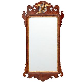 Chippendale parcel gilt mahogany mirror
