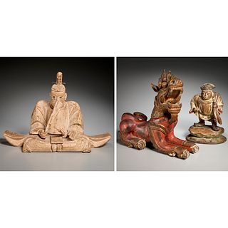 (3) Japanese & Southeast Asian wood carvings
