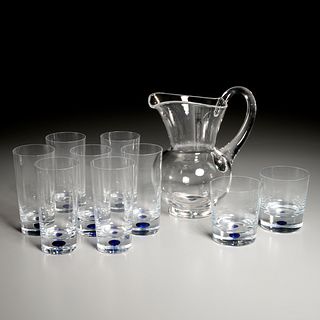 Orrefors and Steuben bar ware group