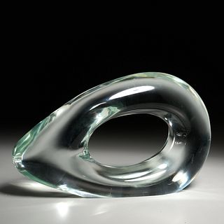 Salviati clear glass modern sculpture