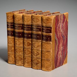 Shakespeare, (5) Vols., Hazlitt, c. 1867