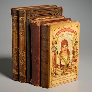 Group antique German cookbooks, (5) vols.