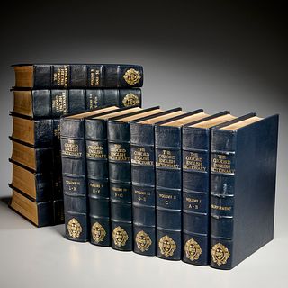 The Oxford English Dictionary, (13) leather vols.