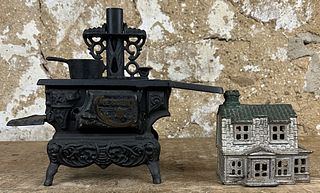 Toy Stove and Bank