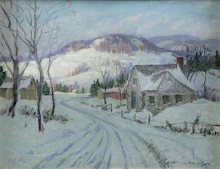 KALMENOFF, Matthew. Oil on Canvas. Rural Winter