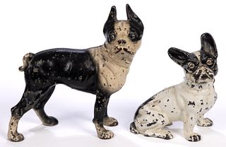 BOSTON TERRIER AND FRENCH BULLDOG CAST-IRON BANKS