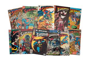 SUPERMAN THE MAN OF STEEL. New York: 1976 - 1992. Comics a color. Piezas: 11.