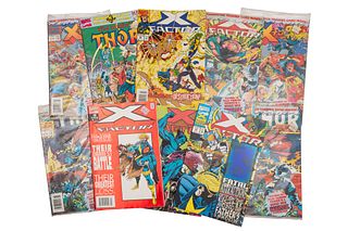 MARVEL COMICS: THOR / X FACTOR. New York: 1991 - 1994. Comics a color, Piezas: 10.

