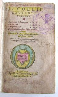 1548 ANCIENT 16TH-CENTURY LACTANTIUS DIVINE INSTITUTES