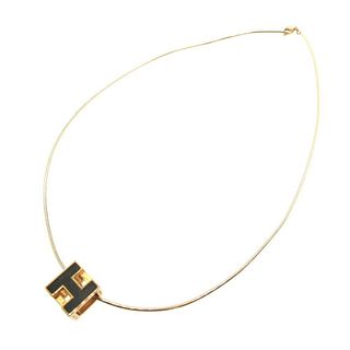 HERMES H CUBE NECKLACE