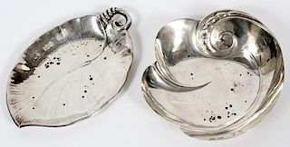 AMERICAN STERLING ORGANIC-FORMED DISHES TWO