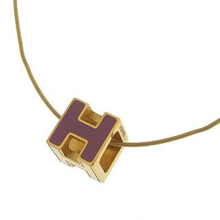 HERMES H CUBE CAGE NECKLACE