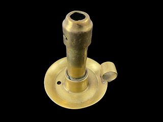 Brass Spring Loaded Nautical Candlestick