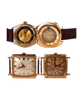 Four Vintage Bulova Men's Watches