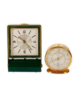 Two Vintage LeCoultre Alarm Clocks