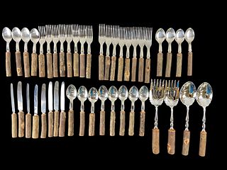 Wood Handled Flatware For 8 By High Country Arts
