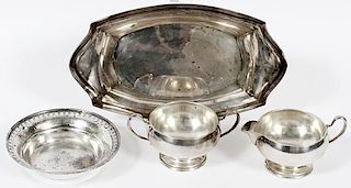 AMERICAN STERLING SERVING PIECES FOUR