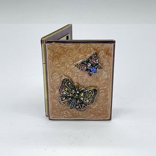 Jay Strongwater Small Bifold Picture Frame, Butterflies