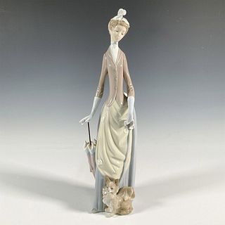 Woman with Dog 1004761 - Lladro Porcelain Figurine
