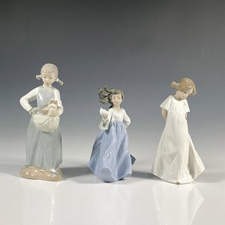 3pc Nao By Lladro Porcelain Figurines