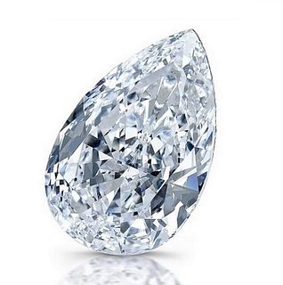 NO-RESERVE LOT: 3.01 ct, Pear cut IGI Graded Lab Grown Diamond