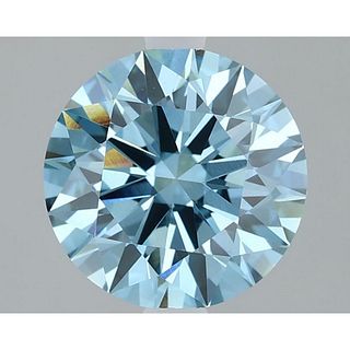 2.02 ct, Vivid Blue/VVS2, Round cut IGI Graded Lab Grown Diamond