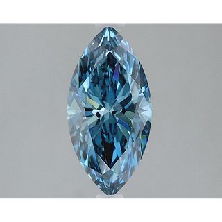 1.69 ct, Vivid Blue/VS2, Marquise cut IGI Graded Lab Grown Diamond
