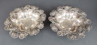 Pair of American Sterling Silver Dishes