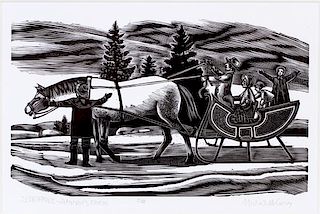 MICHAEL MCCURDY WOOD ENGRAVING