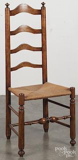Delaware Valley ladderback side chair, late 18th c.