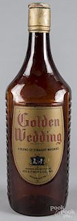 Large display bottle for Golden Wedding whiskey, 31'' h.