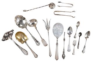 32 Pieces Sterling and Silver Plate Flatware