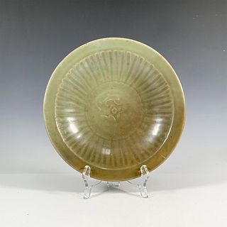 Ming Dynasty Longquan Celadon Peony Deep Bowl