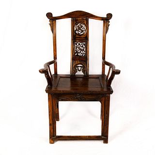 Chinese Wooden Hat Chair