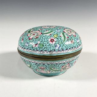 Chinese Cloisonne Enamel Bowl with Lid