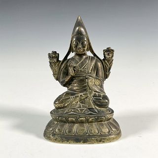 19th Century Tibetan Bronze Statue of Tsongkhapa