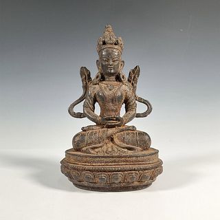 Tibetan Iron Bodhisattva Statue