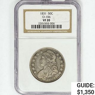 1831 Capped Bust Half Dollar NGC VF20 