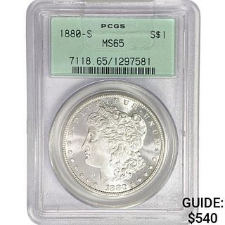 1880-S Morgan Silver Dollar PCGS MS65 