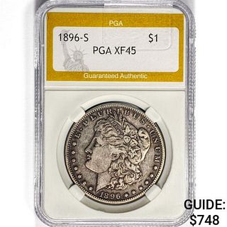 1896-S Morgan Silver Dollar PGA XF45 