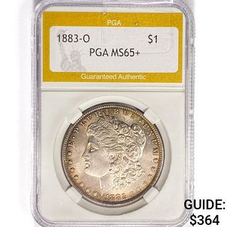 1883-O Morgan Silver Dollar PGA MS65+ 