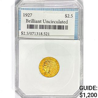 1927 $2.50 Gold Quarter Eagle Generic BU 