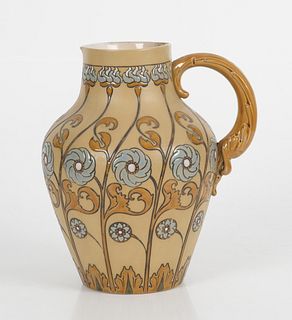 A Villeroy and Boch Mettlach Pottery Pitcher 