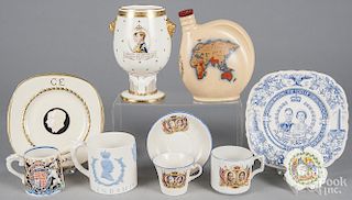 Group of King George VI and Queen Elizabeth china.