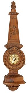 NEOCLASSICAL STYLE WALL-MOUNTED ANEROID BAROMETER